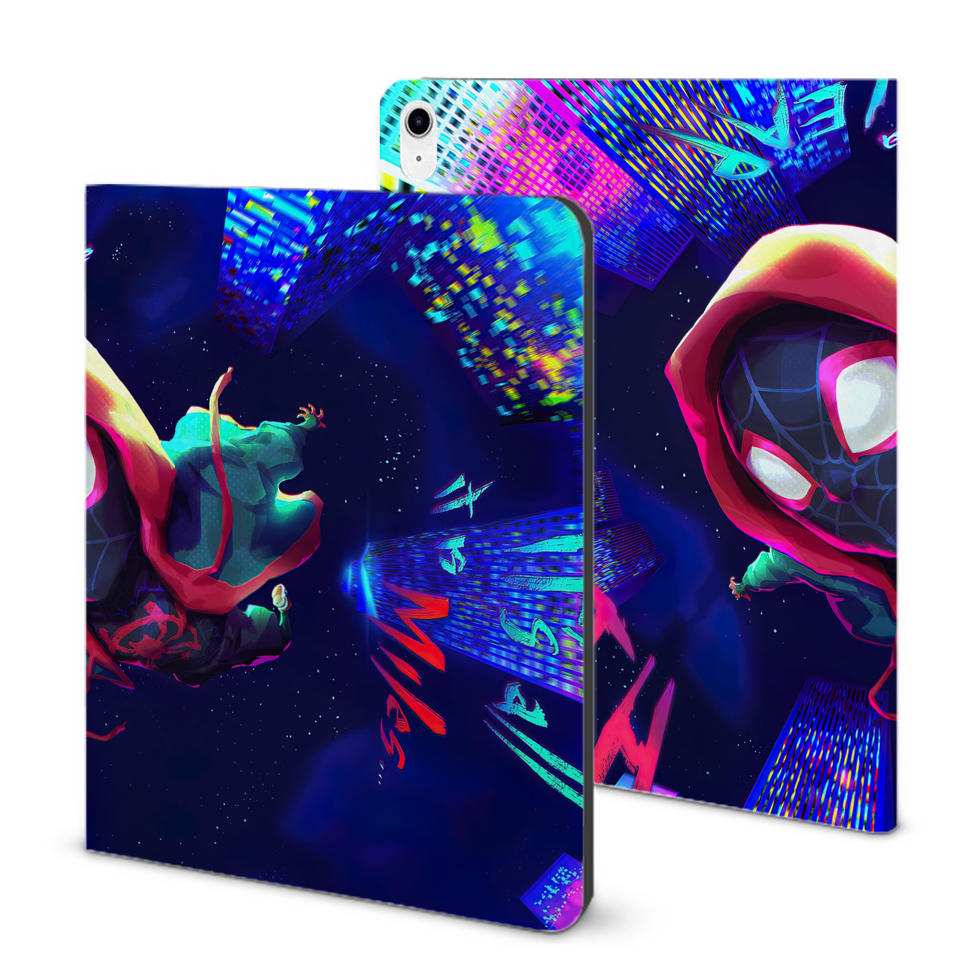 （画像用） Spider Man スパイダーマン IPad ケース ブック型 PUレザー TPU 耐衝撃 軽量 薄型 ペン収納なし 全面保護 IPad 各モデル対応